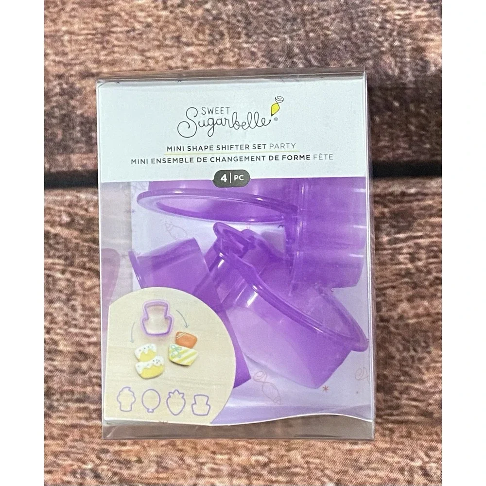 Sweet Sugarbelle Shape Shifter Set (Party) 4 Piece Cookie Cutters (Purple)